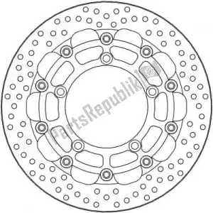 MOTO MASTER 6218112214 disc 112214, halo 5.5mm racing series - Bottom side