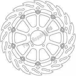 Qui puoi ordinare disco 112221, disco in alluminio flottante a fiamma 320 da Moto Master , con numero parte 6206112221:
