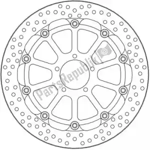 MOTO MASTER 6218112225 disc 112225, halo 5.5mm racing series - Bottom side