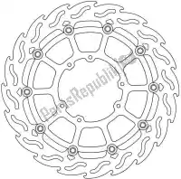 6206112228, Moto Master, Schijf 112228, flame floating alu disc 320    , Nieuw