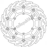 6206112238, Moto Master, Schijf 112238, flame floating alu disc 320    , Nieuw