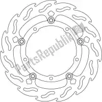 6206112240, Moto Master, Schijf 112240, flame floating alu disc 282    , Nieuw