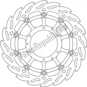 MOTO MASTER 6206113001 disco 113001, llama flotador alu disco 296 - Lado inferior