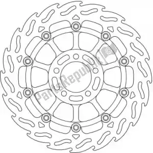 MOTO MASTER 6206113004 disco 113004, llama flotador alu disco 300 - Lado inferior