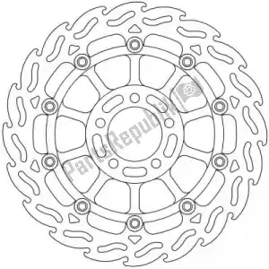 MOTO MASTER 6206113015 disco 113015, llama flotador alu disco 296 - Lado inferior