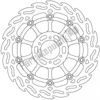 6206113022, Moto Master, Schijf 113022, flame float alu disc 296    , Nieuw