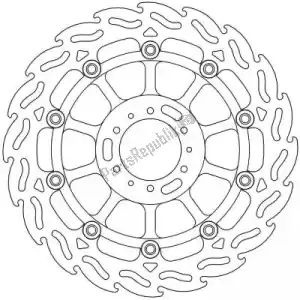 MOTO MASTER 6206113030 disc 113030, flame float alu disc 296 - Bottom side