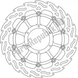 MOTO MASTER 6206113037 disco 113037, llama flotador alu disco 330 - Lado inferior
