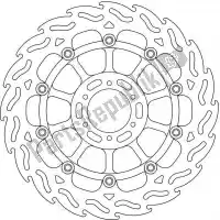 6206113038, Moto Master, Schijf 113038, flame float alu disc 310    , Nieuw