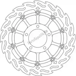 Here you can order the disc 113043, flame float alu disc 320 from Moto Master, with part number 6206113043: