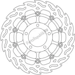 MOTO MASTER 6206113045 disc 113045, flame float alu disc 310 - Bottom side