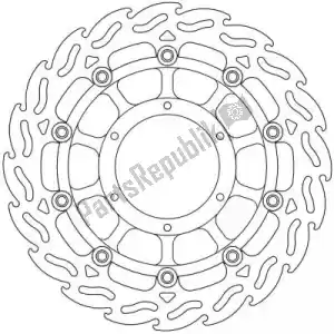 MOTO MASTER 6206113055 disco 113055, llama flotador alu disco 296 - Lado inferior