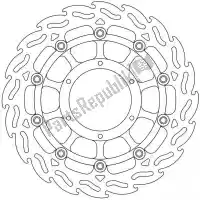 6206113056, Moto Master, Schijf 113056, flame float alu disc 296    , Nieuw