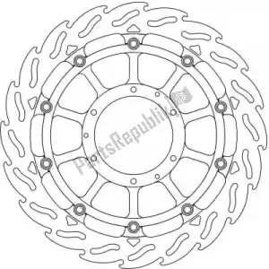 MOTO MASTER 6215113070 schijf 113070, flame 5,5mm racing series - Onderkant