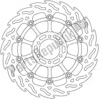 6206113092, Moto Master, Schijf 113092, flame float alu disc 305    , Nieuw