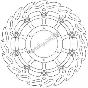 MOTO MASTER 6206113093 disc 113093, flame float alu disc 296 - Bottom side