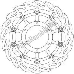 Ici, vous pouvez commander le disque 113094, disque alu flotteur flamme 296 auprès de Moto Master , avec le numéro de pièce 6206113094: