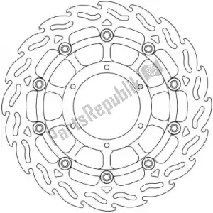 MOTO MASTER 6206113094 disque 113094, disque alu flotteur flamme 296 - La partie au fond