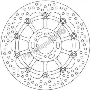 MOTO MASTER 6221113104 disco 113104, halo float alu offs. disco 296 - Lado inferior