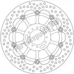 schijf 113107, halo float alu offs. Disc 296 van Moto Master, met onderdeel nummer 6221113107, bestel je hier online: