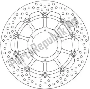 MOTO MASTER 6221113113 disk 113113, halo float alu offs. disc 320 - Bottom side