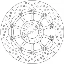 schijf 113117, halo float alu offs. Disc 300 van Moto Master, met onderdeel nummer 6221113117, bestel je hier online: