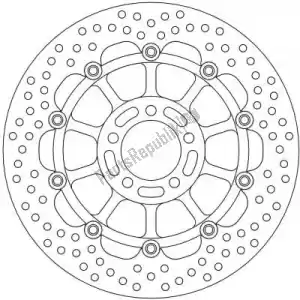 MOTO MASTER 6221113117 schijf 113117, halo float alu offs. disc 300 - Onderkant