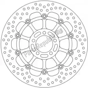 MOTO MASTER 6221113118 disco 113118, halo float alu offs. disco 300 - Lado inferior