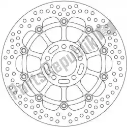 Aqui você pode pedir o disco 113119, halo float alu offs. Disco 296 em Moto Master , com o número da peça 6221113119: