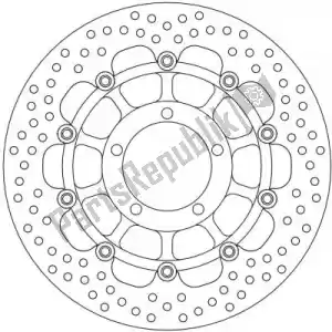 MOTO MASTER 6221113128 schijf 113128, halo float alu offs. disc 310 - Onderkant