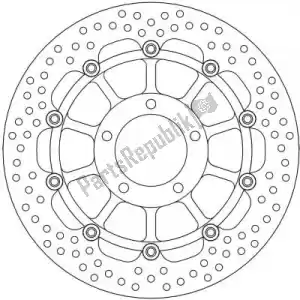 MOTO MASTER 6221113133 disk 113133, halo float alu offs. disc 320 - Bottom side