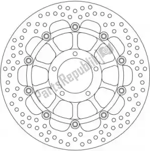 MOTO MASTER 6221113136 schijf 113136, halo float alu offs. disc 305 - Onderkant