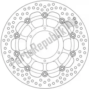 MOTO MASTER 6221113137 disk 113137, halo float alu offs. disc 296 - Bottom side