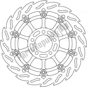 MOTO MASTER 6215113145 schijf 113145, flame 5,5mm racing series - Onderkant