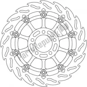 MOTO MASTER 6215113146 schijf 113146, flame 5,5mm racing series - Onderkant