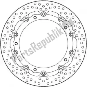 MOTO MASTER 6218113161 schijf 113161, halo 5,5mm racing series - Onderkant