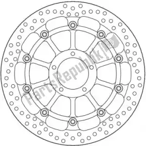 MOTO MASTER 6218113168 tarcza 113168, halo float alu offs. dysk 329 - Dół