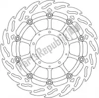 6206113172, Moto Master, Schijf 113172, flame float alu disc 320    , Nieuw