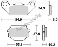 6250091311, Moto Master, Pastiglie freno 091311, pastiglie freno sinterizzate racing    , Nuovo