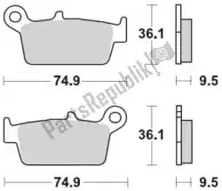 Here you can order the brake pad 091812, brake pads sinter racing gp from Moto Master, with part number 6253091812: