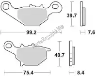 6256093521, Moto Master, Klocek hamulcowy 093521, klocki hamulcowe spiek nitro    , Nowy