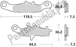 Aqui você pode pedir o pastilha de freio 093912, pastilhas de freio sinter racing gp em Moto Master , com o número da peça 6253093912: