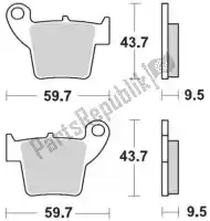 6250094311, Moto Master, Klocek hamulcowy 094311, klocki hamulcowe spiekane wy?cigi    , Nowy