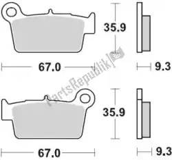 Here you can order the brake pad 094522, brake pads sinter nitro sport from Moto Master, with part number 6259094522: