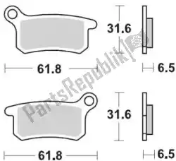 Ici, vous pouvez commander le plaquette de frein 094621, plaquettes de frein fritté nitro auprès de Moto Master , avec le numéro de pièce 6256094621: