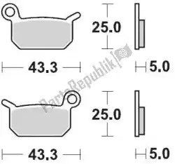 Aqui você pode pedir o pastilha de freio 094711, pastilhas de freio sinter racing em Moto Master , com o número da peça 6250094711: