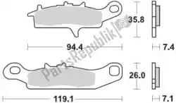 Aqui você pode pedir o pastilha de freio 095311, pastilhas de freio sinter racing em Moto Master , com o número da peça 6250095311: