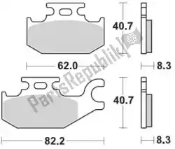 Ici, vous pouvez commander le plaquette de frein 095711, plaquettes de frein fritté racing auprès de Moto Master , avec le numéro de pièce 6250095711: