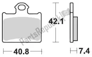 MOTO MASTER 6256096721 remblok 096721, brake pads sinter nitro - Onderkant