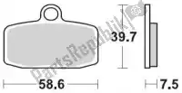 6253097412, Moto Master, Brake pad 097412, brake pads sinter racing gp    , New